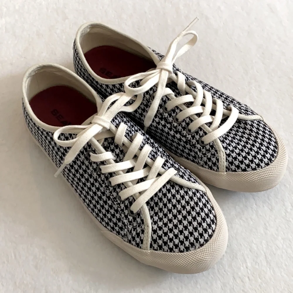 {NWOT} SeaVees for J.Crew | Monterey Houndstooth Sneaker Vegan SF 06/67 (6.5) - Picture 16 of 16